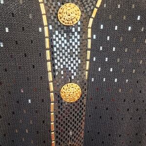 St. John Black and Gold Evening Jacket